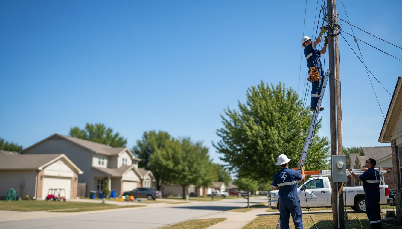 Residential electrician providing installation services in Goodfellow Afb, TX